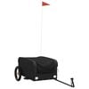 vidaXL Cykelvagn svart 30 kg j&auml;rn