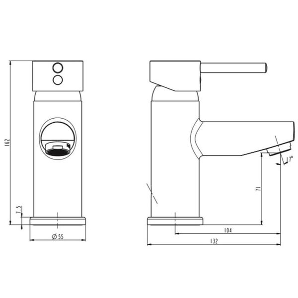 SCH&Uuml;TTE Tv&auml;ttst&auml;llsblandare ATLANTA krom