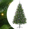 vidaXL Julgran med 300 LED-lampor med stativ Gr&ouml;n 180 cm PE