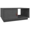 vidaXL Soffbord gr&aring; 80x50x35,5 cm massiv furu
