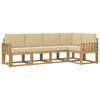 vidaXL Utomhussoffset 5 st Vit och Beige