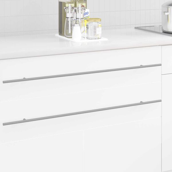 vidaXL Sk&aring;phandtag 2 pcs Silver 0 Rostfritt st&aring;l