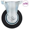 vidaXL Fasta hjul 16 st 100 mm