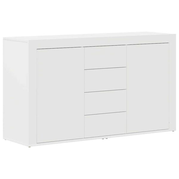vidaXL Sideboard med l&aring;da Vit 120 x 36 x 69 cm Konstruerat tr&auml;