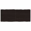 vidaXL Bordsskiva m&ouml;rkbrun 120x50x(2-4) cm massivt tr&auml; levande kant