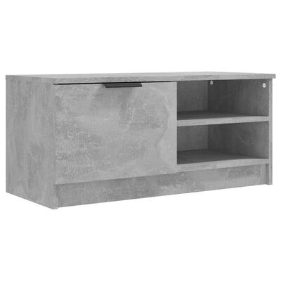 vidaXL Tv-bänk betonggrå 80x35x36,5 cm konstruerat trä