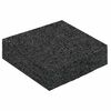vidaXL Gummigranulat uteplatsplatta Svart 9 x 9 x 2 cm Gummi