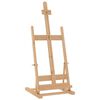 vidaXL Bordstaffli 29,5x33x80 cm massiv furu