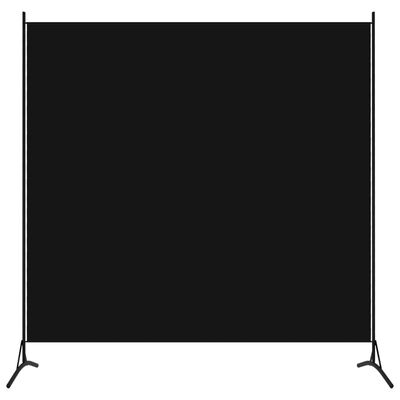 vidaXL Rumsavdelare svart 175x180 cm tyg