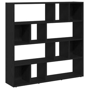 vidaXL Boksk&aring;p/rumsavdelare svart ek 105x24x102 cm