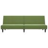 vidaXL B&auml;ddsoffa 2-sits ljusgr&ouml;n sammet