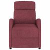 vidaXL Elektrisk massagefåtölj vinröd tyg