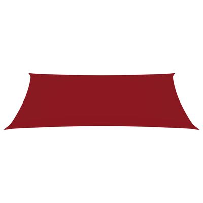 vidaXL Solsegel oxfordtyg rektangulärt 2x4,5 m röd