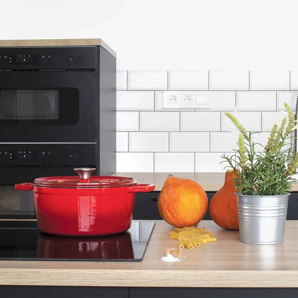 Livoo Gryta rund 24 cm 4 L r&ouml;d