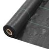 vidaXL Ogr&auml;smatta PP 1x50 m svart