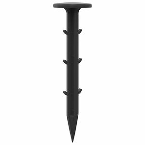 vidaXL Plastpluggar 100 pcs Svart 3 x 11 cm Plast