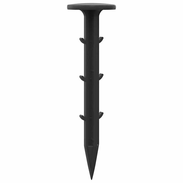 vidaXL Plastpluggar 100 pcs Svart 3 x 11 cm Plast