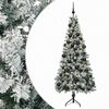 vidaXL Konstgjord julgran med julkulor 120 cm 150 LED-lampor Varmvit