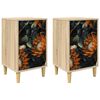 vidaXL Nattduksbord LOCHEM 2 st Sonoma-ek 36 x 33 x 60 cm
