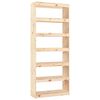 vidaXL Bokhylla/Rumsavdelare 80x30x199,5 cm massiv furu
