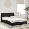 vidaXL Bed Frame with LED without Mattress Black 120x200 cm Velvet