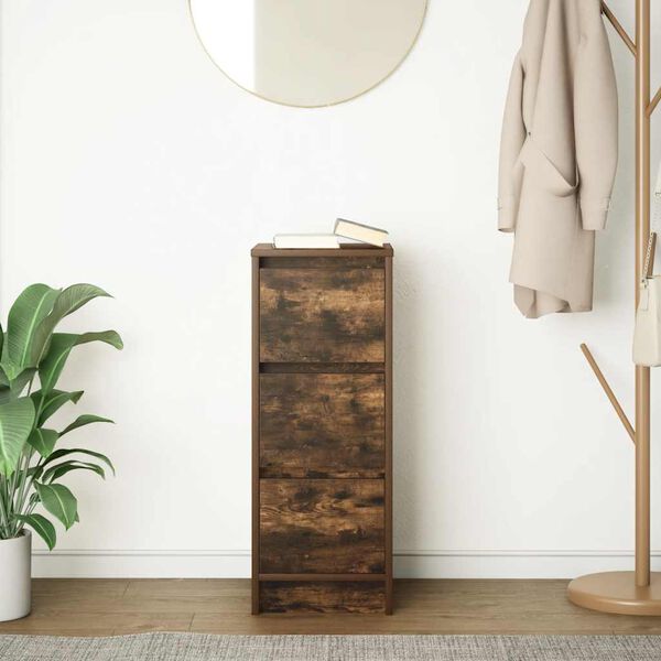 vidaXL Sk&auml;nk r&ouml;kt ek 29,5x34x76 cm konstruerat tr&auml;