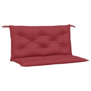 vidaXL B&auml;nkdynor f&ouml;r tr&auml;dg&aring;rden 2st vinr&ouml;d 100x50x7cm oxfordtyg