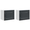 vidaXL Diskmaskin panel Kalmar 2 pcs Svart Konstruerat tr&auml;