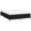 vidaXL S&auml;ngram utan madrass svart 140x190 cm tyg