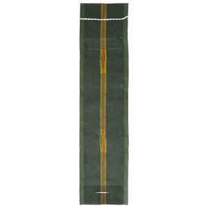 vidaXL Sands&auml;ckar 100 st M&ouml;rkgr&ouml;n 120 x 27 cm HDPE