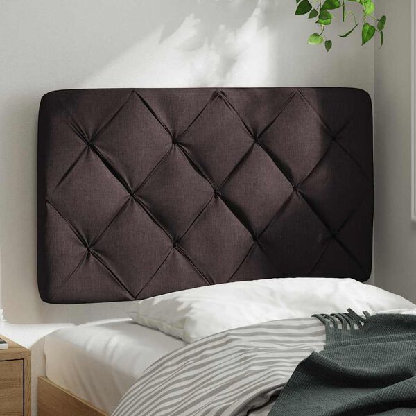 vidaXL Headboard Cushion Dark Brown 90 cm Fabric