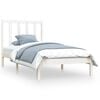 vidaXL S&auml;ngram vit massiv furu 90x190 cm