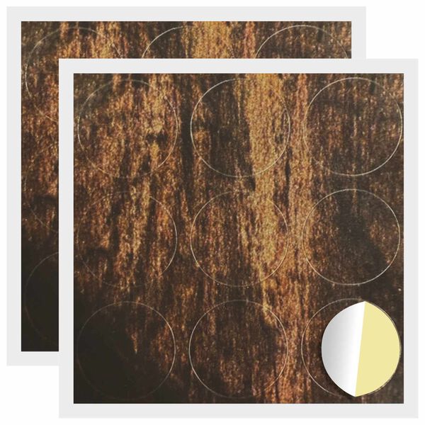 vidaXL Sj&auml;lvh&auml;ftande skruvomslag 2 pcs Gammalt tr&auml; &Oslash; 20 x 0,5 mm