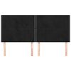 vidaXL S&auml;nggavel svart 200x5x118/128 cm sammet