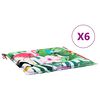 vidaXL Stolkuddar 6 pcs Flerf&auml;rgsdesign 50 x 50 x 4 cm Oxford Tyg