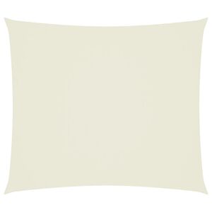 vidaXL Solsegel oxfordtyg rektangul&auml;rt 2,5x3 m gr&auml;ddvit