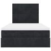 vidaXL Ottoman s&auml;ngram med madrasser svart 120x190 cm sammet