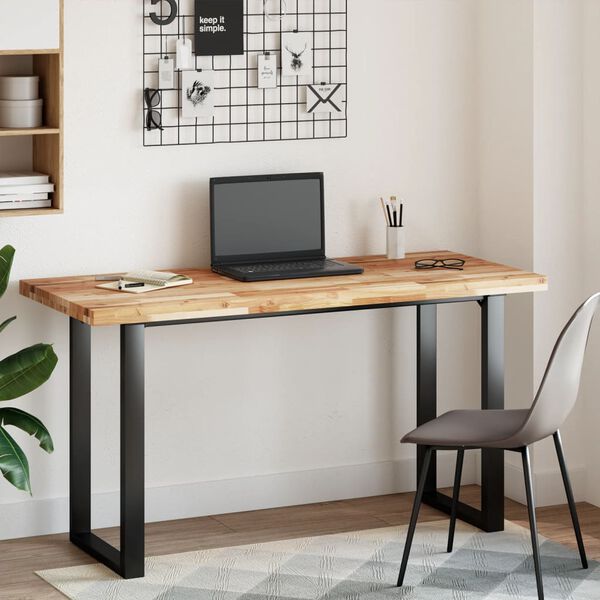 vidaXL Bordsskiva rektangul&auml;r 140x60x4 cm massivt akaciatr&auml;