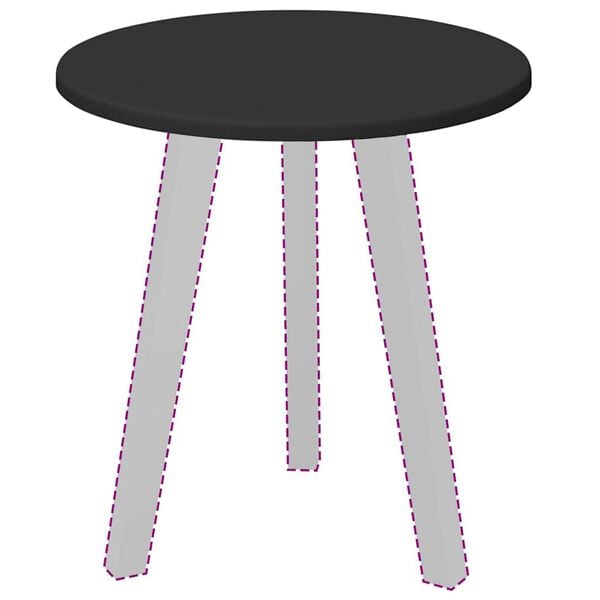 vidaXL Bordsskiva Svart 40 x 40 x 1,5 cm Konstruerat tr&auml;