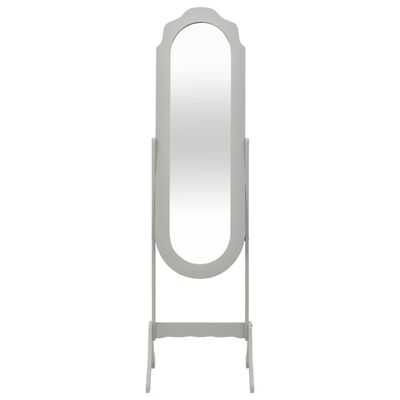 vidaXL Fristående spegel grå 46x48x164 cm