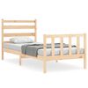 vidaXL S&auml;ngram utan madrass 90x200 cm massiv furu