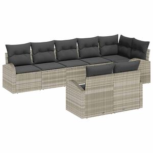 vidaXL Tr&auml;dg&aring;rdsoffset Ljusgr&aring; 55 x 55 x 37 cm konstrotting