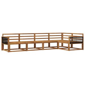 vidaXL Utomhussoffset 5 pcs Naturlig Massivt Akaciatr&auml;