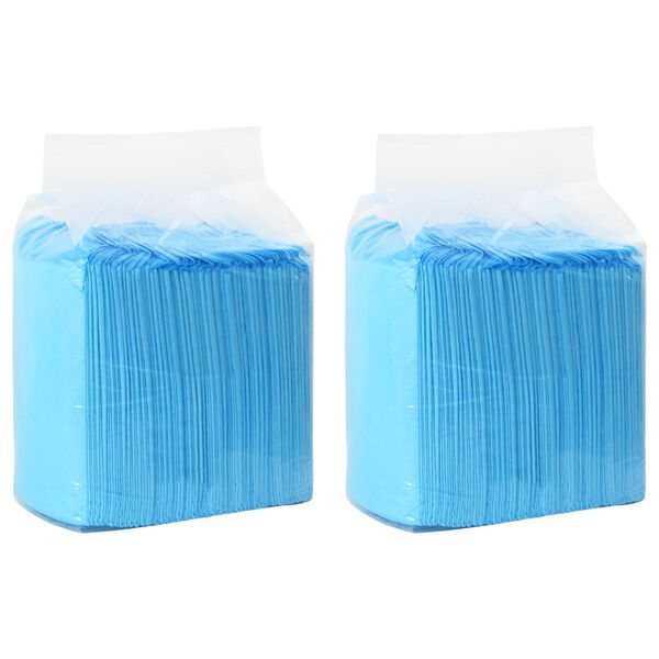 vidaXL Träningspad för djur 100 pcs Blå och Vit 120 x 80 cm