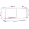 vidaXL Soffbord 80x50x40 cm massivt furu
