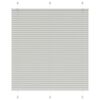 vidaXL Plisserad persienn ljusgr&aring; 120x100 cm tyg bredd 119,4cm