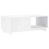 vidaXL Kaffeebord Vit 95 x 50,5 x 35 cm Konstruerat tr&auml;