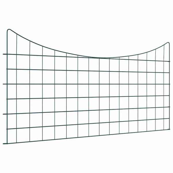 vidaXL Dammskydd Set 5 pcs Grön 100 x 50 cm Stål