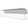 vidaXL H&ouml;nshus mot V&auml;gg Silver 600 x 150 x 215 cm Galvaniserat st&aring;l