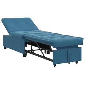 vidaXL Soffs&auml;ng Bl&aring; 194 x 67 x 82 cm Sammet